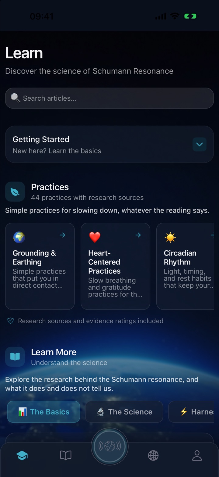 Learn library explaining the science in plain language
